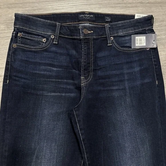 Lucky Brand Mid Rise Straight Jeans 14/34 R NWT